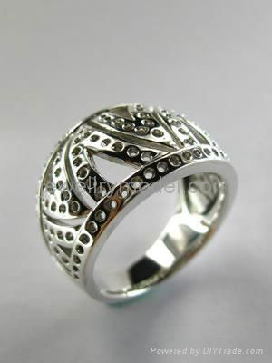 Jewelry fashion gold or silver ring mold and model