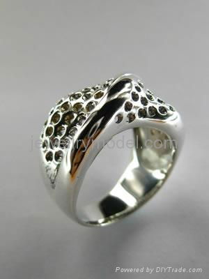 Jewelry fashion gold or silver ring mold and model 2