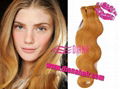 2011 tope fashion Brazilian Remy Hair Weft -wave style  3