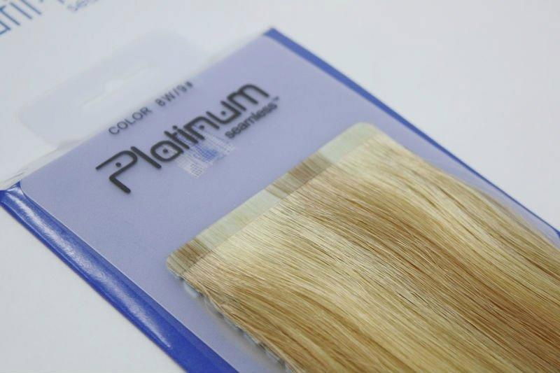 Double tape hair extension skin weft PU hairextension 3