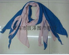 竹節圍巾