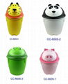 animal shape plastic trash bin