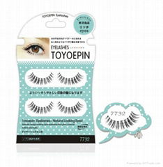 Natural cross eye end pull long eyelashes