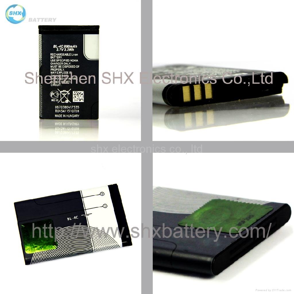 Mobile Phone Battery for Nokia BL 4C 850mAh 2