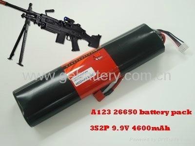 9.9V 4.6Ah Airsoft gun battery