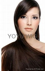 hand tied human hair wig