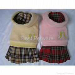 Hoody Winter Dog Pet Skirt 