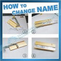 24x68mm aluminum alloy staff name badge tags free shipping UPS/DHL 2