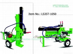 Gasoline log splitting machine