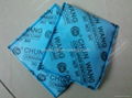 calcium chloride desiccant pouch to protect shoes from mold