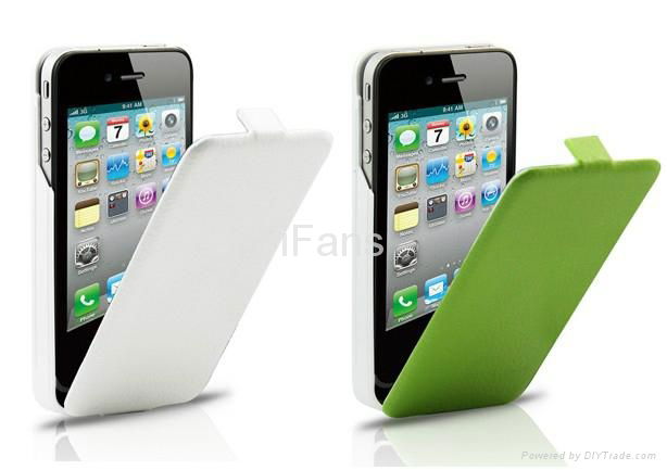 iphone4 rechargeable backup battery leather case