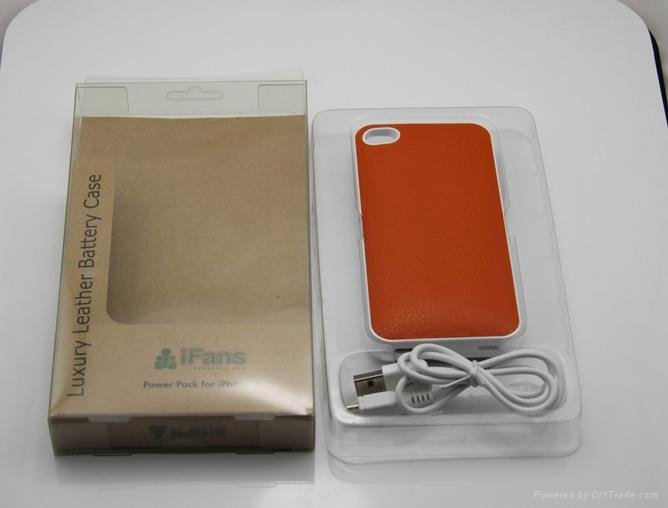 for iphone 4 battery leather pack  4