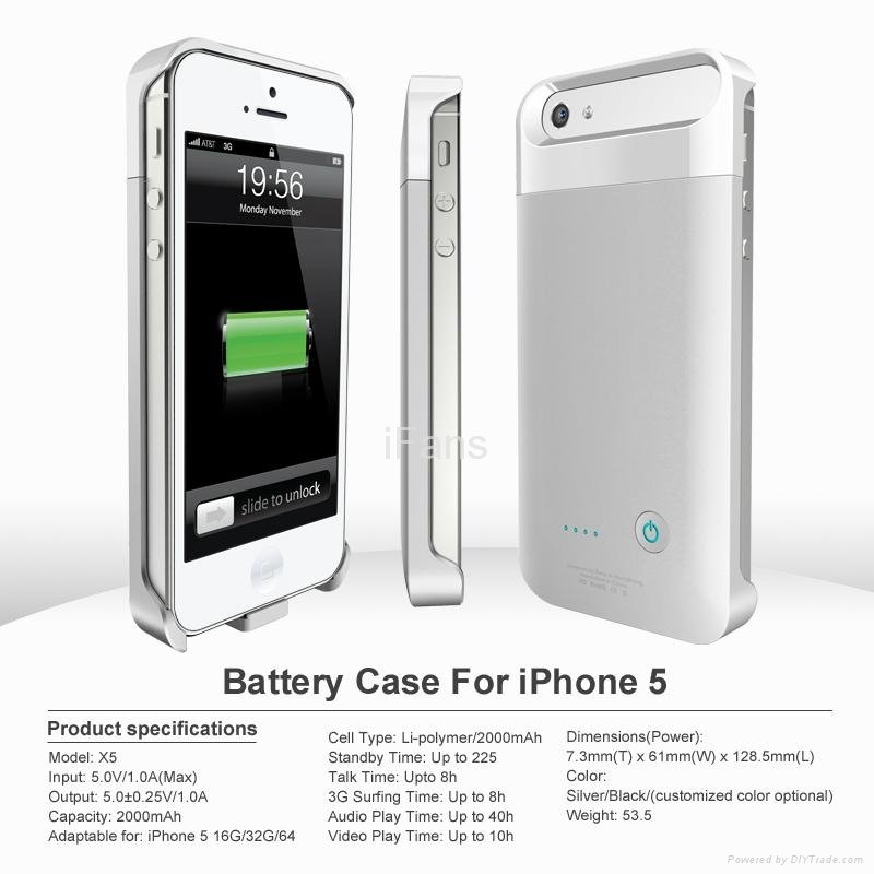 portable power case for iPhone5 power pack