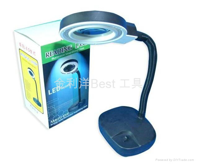 LED desk lamp magnifier
