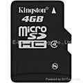 kington 4GB micro sd card class 4 Memory