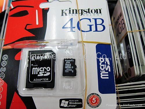  kington 4GB micro sd card class 4 Memory Cards 5