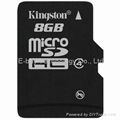 kington 8GB micro sd card class 4 Memory