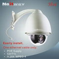 CCD High Speed Dome PTZ POE IP Camera