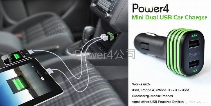 Mini Dual USB Car Charger 2