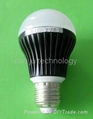 high power LED BK bulb light lamp 5w & E27 4