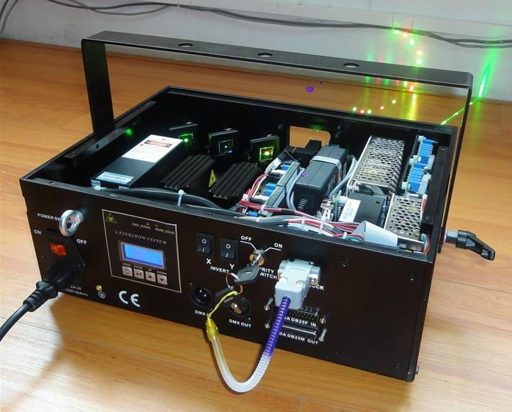 870mW full color Disco RGB FULL COLOR LASER SHOW SYSTEM  2