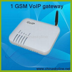 SIP and H.323 protocol for 1 port GSM VoIP Gateway