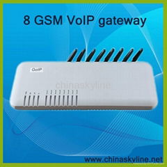 8 SIM Card GSM VoIP Gateway