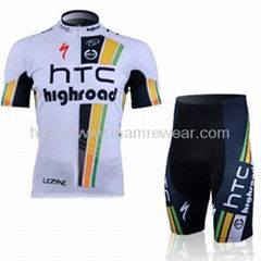 team short sleeve cycling wear 