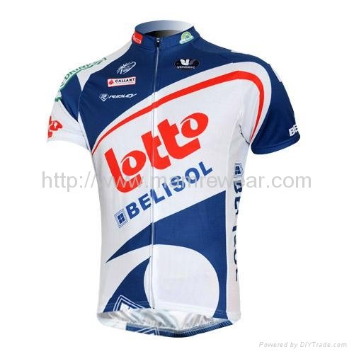 2012 Lotto short sleeve bike jersey