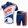 2012 Team Lotto cycling jersey and shorts 1