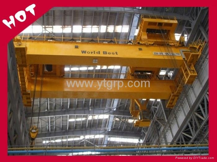 Heavy duty double beams overhead travelling crane machinery