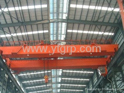Heavy duty double beams overhead travelling crane machinery 2