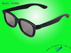 Popular linear polarized 3D glasses for movie