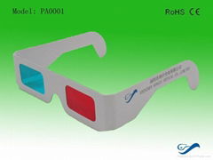 Best choice paper red cyan 3D glasses for promotion/giveaway