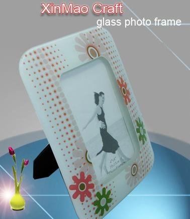 pretty glass photo frame for fun