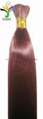 Human hair bulk hair extension 