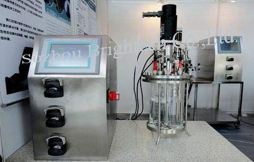 Laboratory glass fermentor