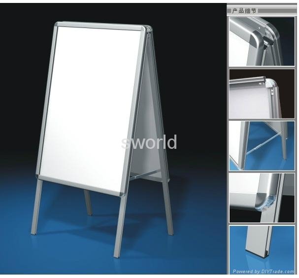 Double side poster stand