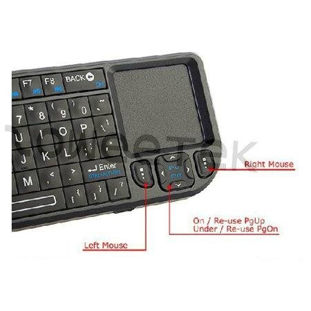 2.4G Ultra Mini Backlit Wireless Keyboard with Touchpad  3