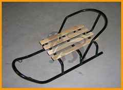 Metal snow sled chair