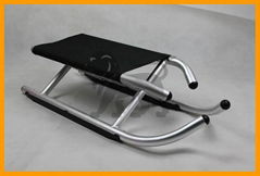 Foldable aluminum sled