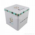 Square biscuit packing metal box 1