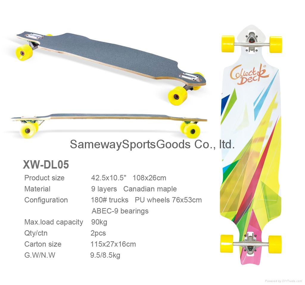 42.50*10.50" longboard skateboard 2