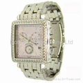 Fashion stainless steel diamond watch STP1001UJW 1