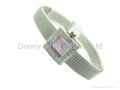 Luxury wrist watch with genuine diamond