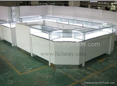 jewelry kiosk display showcase for jewelry shop or shopping mall