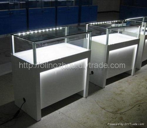 led jewelry display counter showcase for trade show display furniture