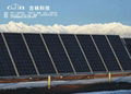 PV Single pole array ground mounting system