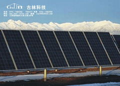 PV Single pole array ground mounting system