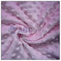 100% polyester minky dot velvet fabric  3